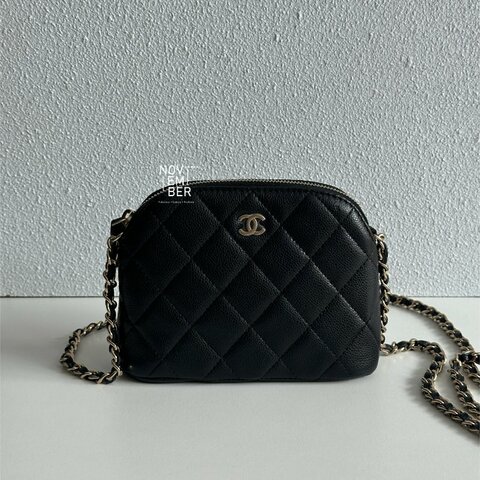 閒置新✨ Chanel 香奈兒 24S 貝殼包黑金迷你