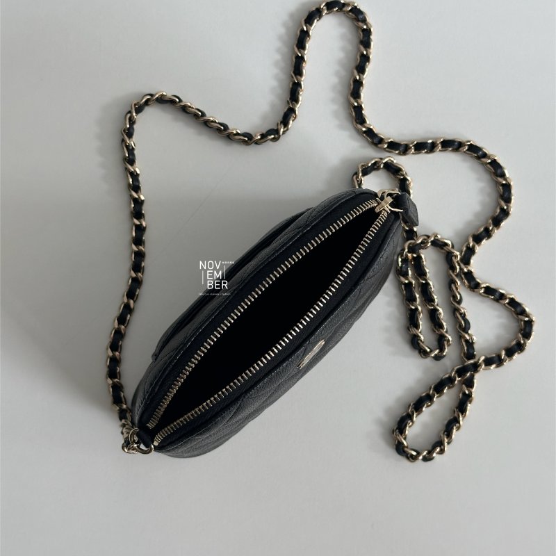 閒置新✨ Chanel 香奈兒 24S 貝殼包黑金迷你-7