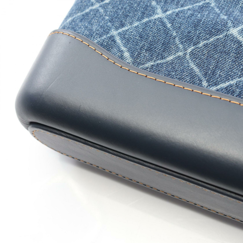 香奈兒 Gabriel 鏈條肩背包 A94505 牛仔皮革海軍藍二手女款-7