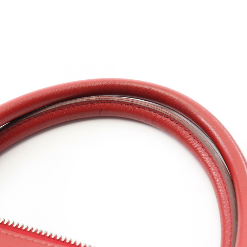 愛馬仕 Bolide 31 肩背包,Epsom 皮革,紅色,銀色五金,二手,M碼-8