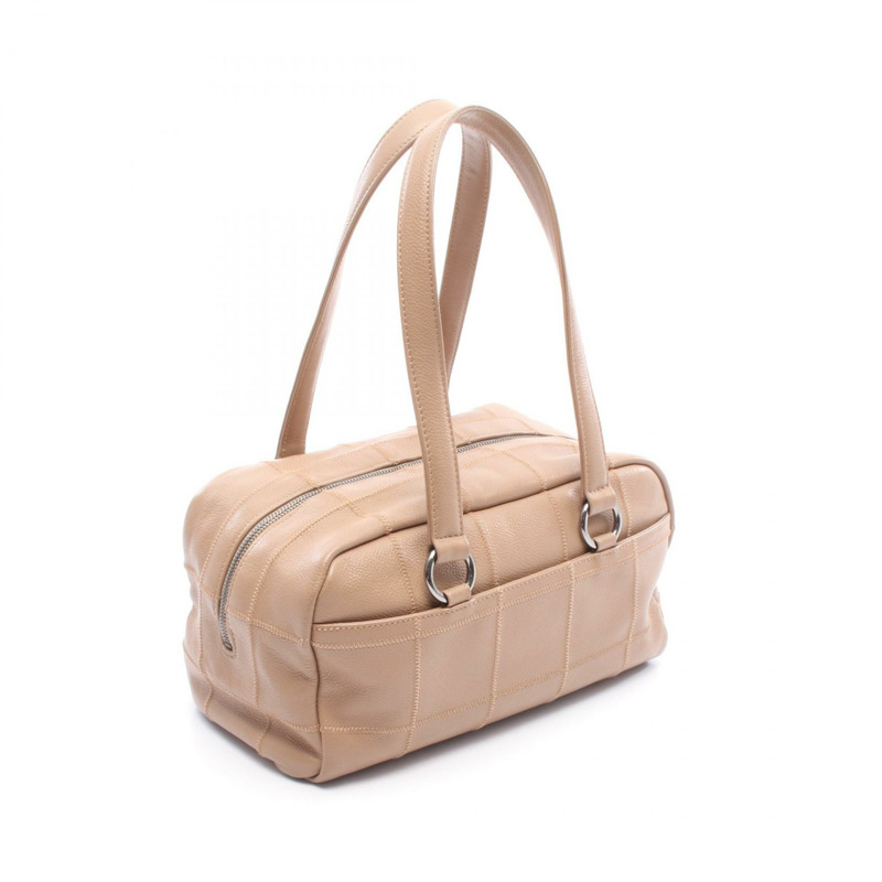 香奈兒 (CHANEL) 巧克力棒手提單肩包 A36135 小牛皮 米色 二手 SHW-1