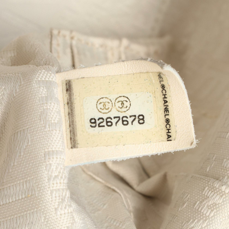 香奈兒 (CHANEL) 巧克力棒手提單肩包 A36135 小牛皮 米色 二手 SHW-4