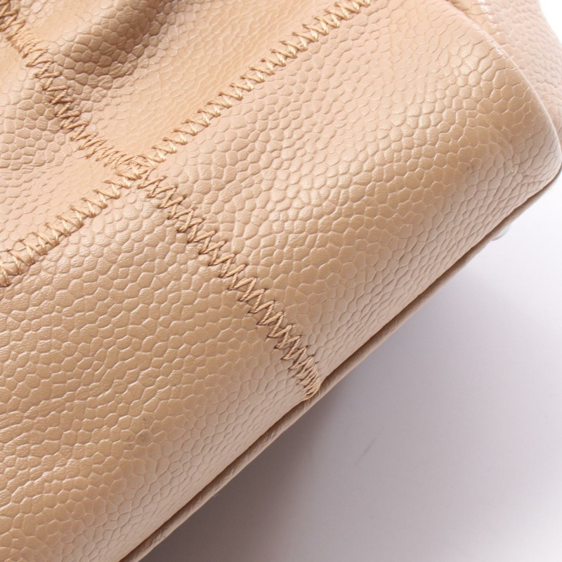 香奈兒 (CHANEL) 巧克力棒手提單肩包 A36135 小牛皮 米色 二手 SHW-10