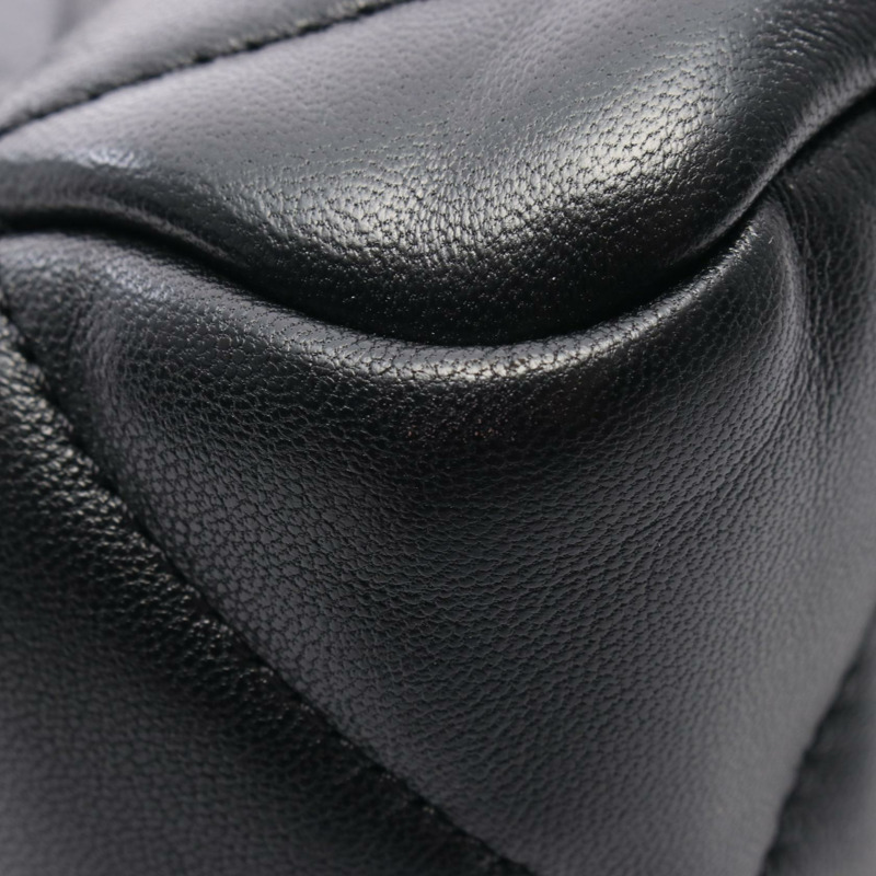 香奈兒 (CHANEL) 19 Matelasse 鏈條肩背包 AS3519 黑色皮革 二手 GHW-5