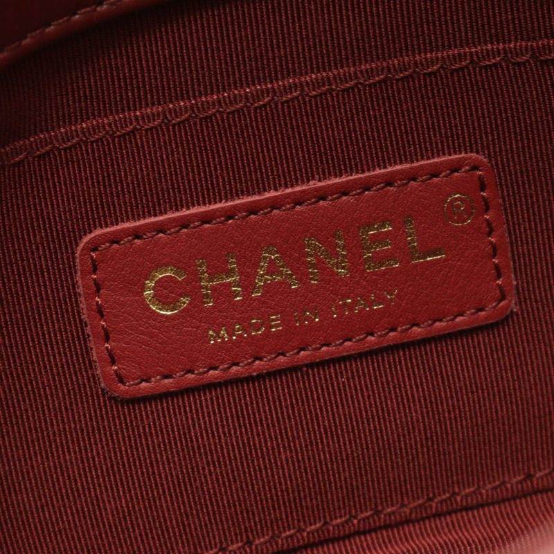 香奈兒 (CHANEL) 絎縫鏈條單背包 AS2210 波爾多紅羊皮 二手 金色五金-3