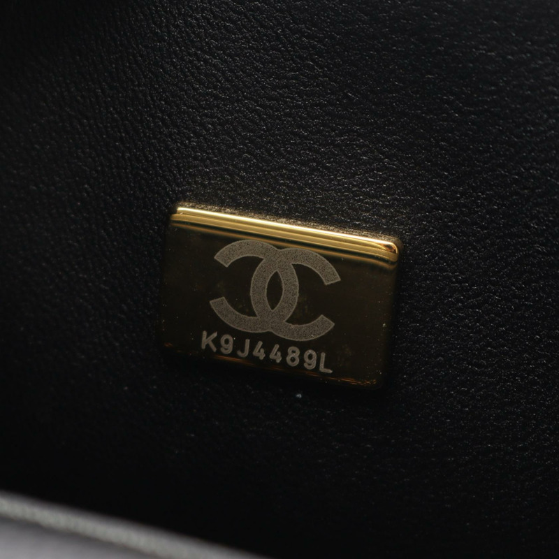 香奈兒 Boy Chanel 小號鏈條單背包 A67085 黑色粒面小牛皮 二手 金色五金-4