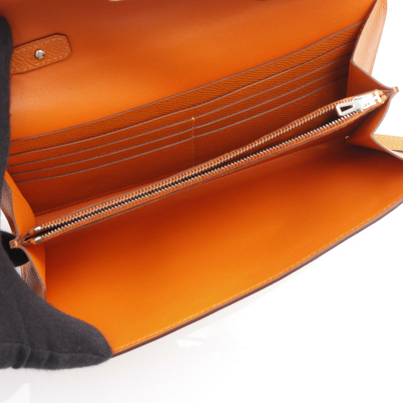 愛馬仕 Constance 長肩背包,Epsom 皮革,橘色,二手 SHW B 女款-2