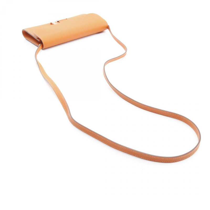 愛馬仕 Constance 長肩背包,Epsom 皮革,橘色,二手 SHW B 女款-7