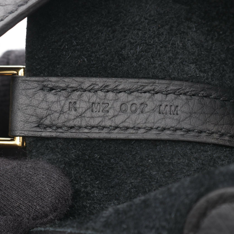 愛馬仕 Picotin Lock MM 手提包,Clemence 皮革,黑色,金色五金,二手,女士款-4