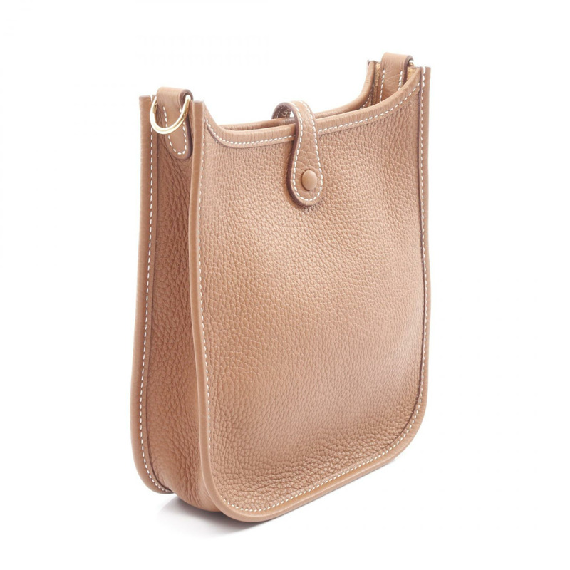 愛馬仕 Evelyne TPM Amazon 單肩包,Clemence 皮革,金棕色,二手,金色五金。-1