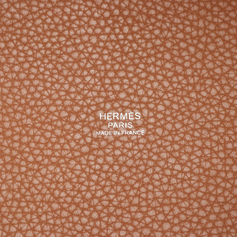 愛馬仕 Picotin Lock PM Eclat 手提包,Clemence Swift 皮革,棕色/粉紅色,二手。-3