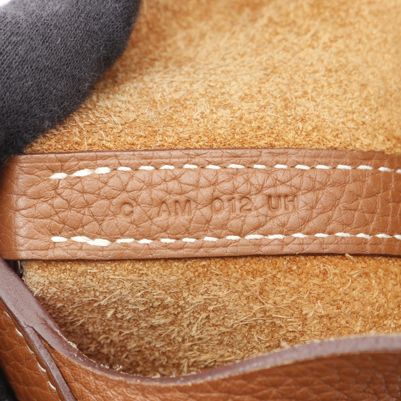 愛馬仕 Picotin Lock PM Eclat 手提包,Clemence Swift 皮革,棕色/粉紅色,二手。-4