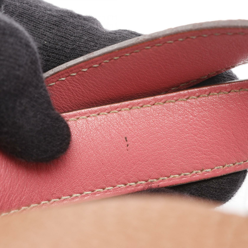 愛馬仕 Picotin Lock PM Eclat 手提包,Clemence Swift 皮革,棕色/粉紅色,二手。-9