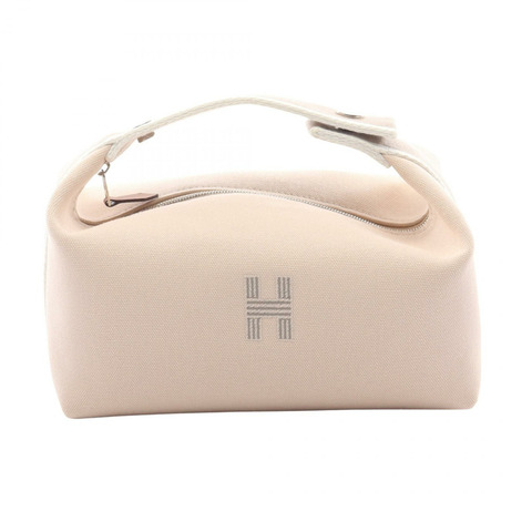 愛馬仕 Bride a Brac PM 手提包，帆布材質，米白色，天然色，二手女款