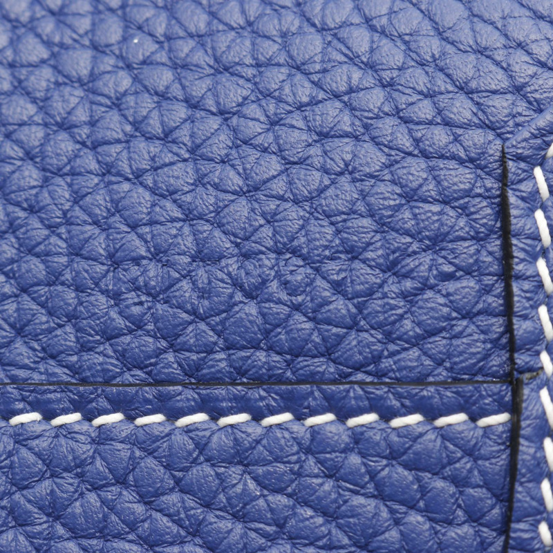 愛馬仕 Double Sens 45 托特包 Clemence 皮革 藍色電光色 全新藍色牛仔布-4