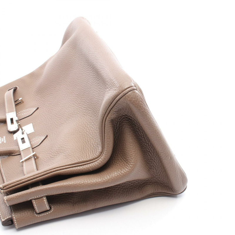 愛馬仕 Birkin 35 手提包 J Taurillon Clemence Etoupe 灰色 二手 女士 SHW-7