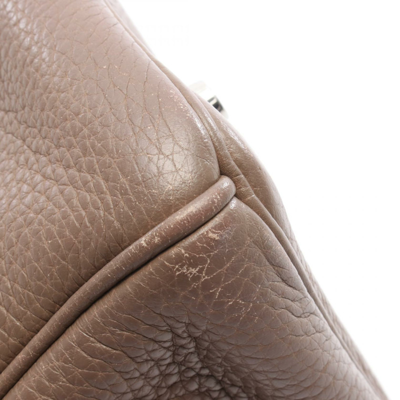 愛馬仕 Birkin 35 手提包 J Taurillon Clemence Etoupe 灰色 二手 女士 SHW-11