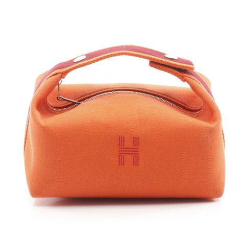 愛馬仕 Bride a Brac PM 手提包/手拿包/小包/帆布包/橙色 Feu Rouge H 二手