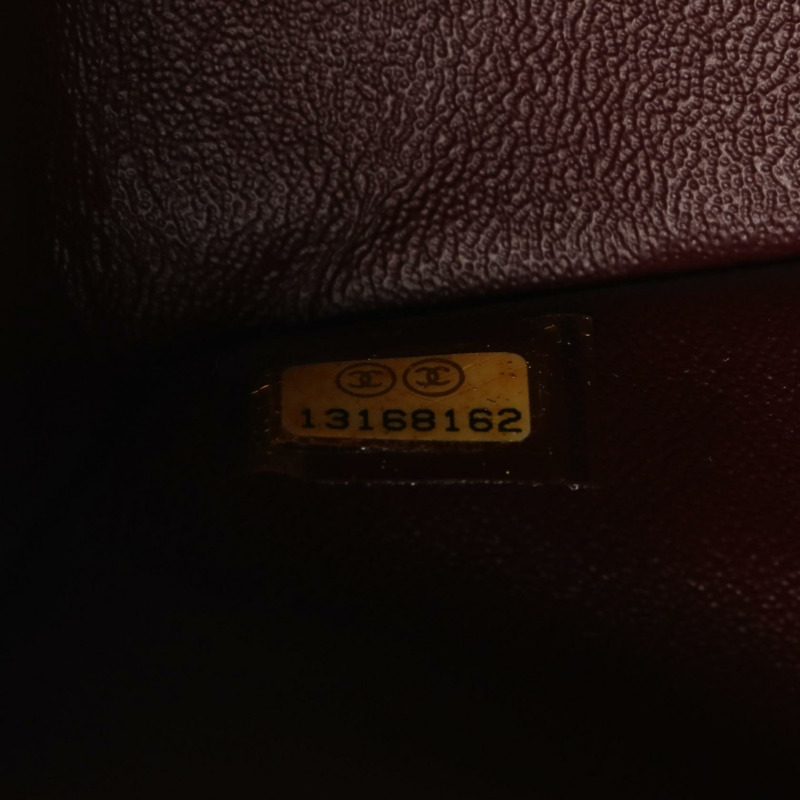 香奈兒 (CHANEL) Matelasse W 翻蓋肩背包 A01112 羊皮黑二手 SHW-4