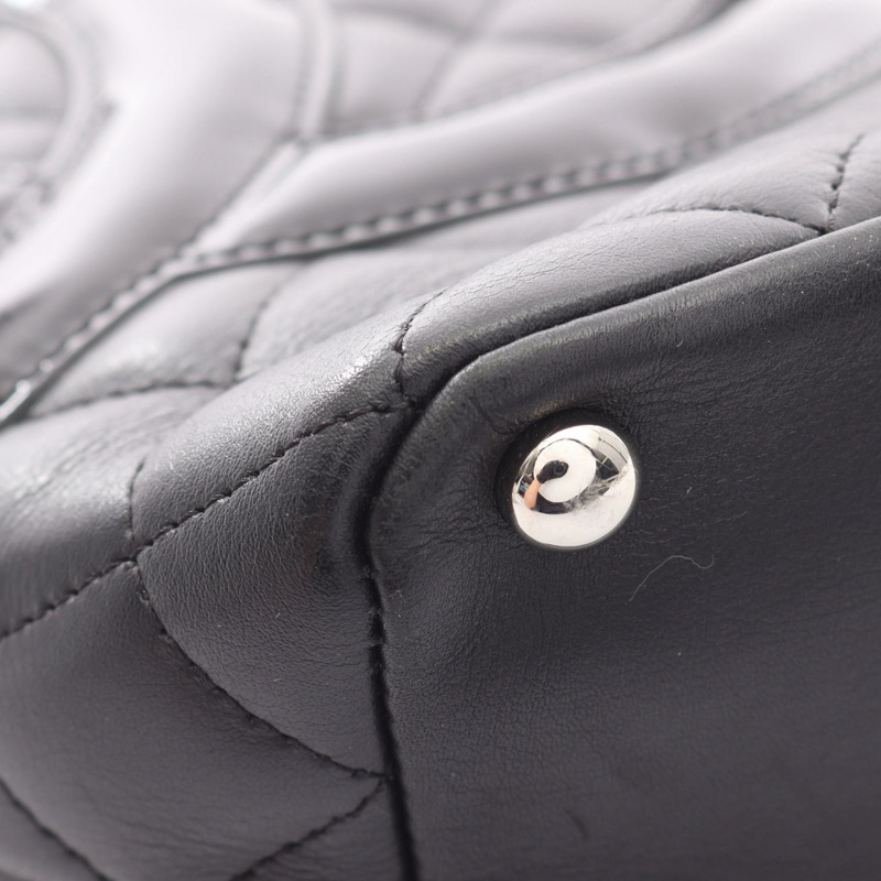 香奈兒 Cambon 系列中型手提包,黑色/粉紅色皮革,二手女士 CC Coco-6