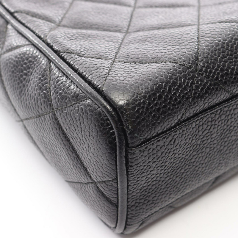 香奈兒 (CHANEL) Matelasse 鏈條斜挎單肩包,小牛皮材質,黑色,二手,金色五金,女士款-8