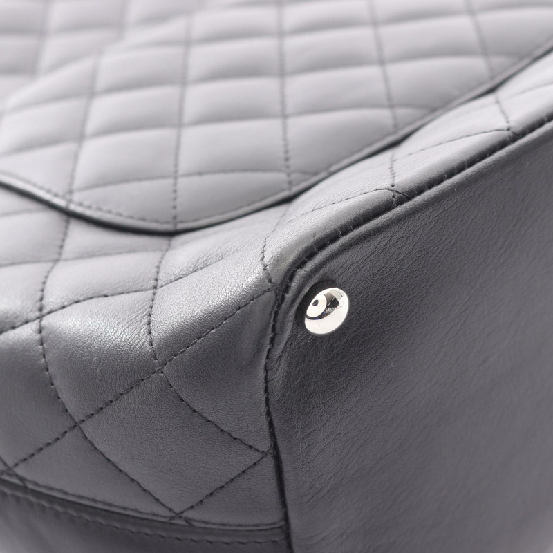 香奈兒 Cambon 系列中型手提包，黑色皮革，二手，女士款，附五金配件-13