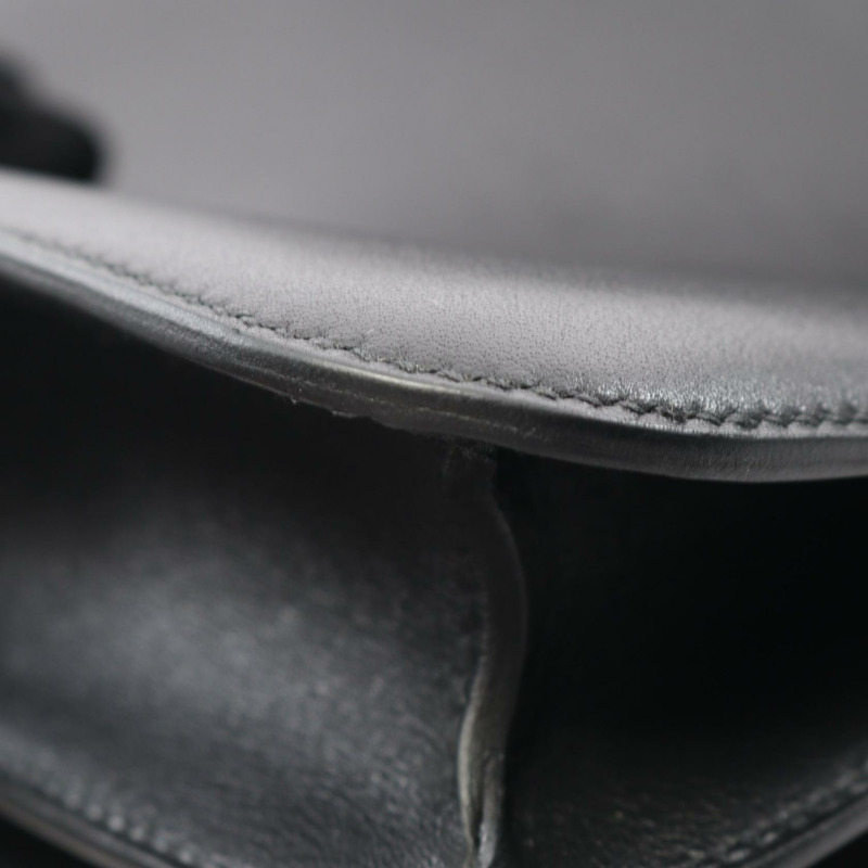 愛馬仕 Constance 3 迷你肩背包 Y Box 小牛皮 黑色 二手 金色五金 女士-6