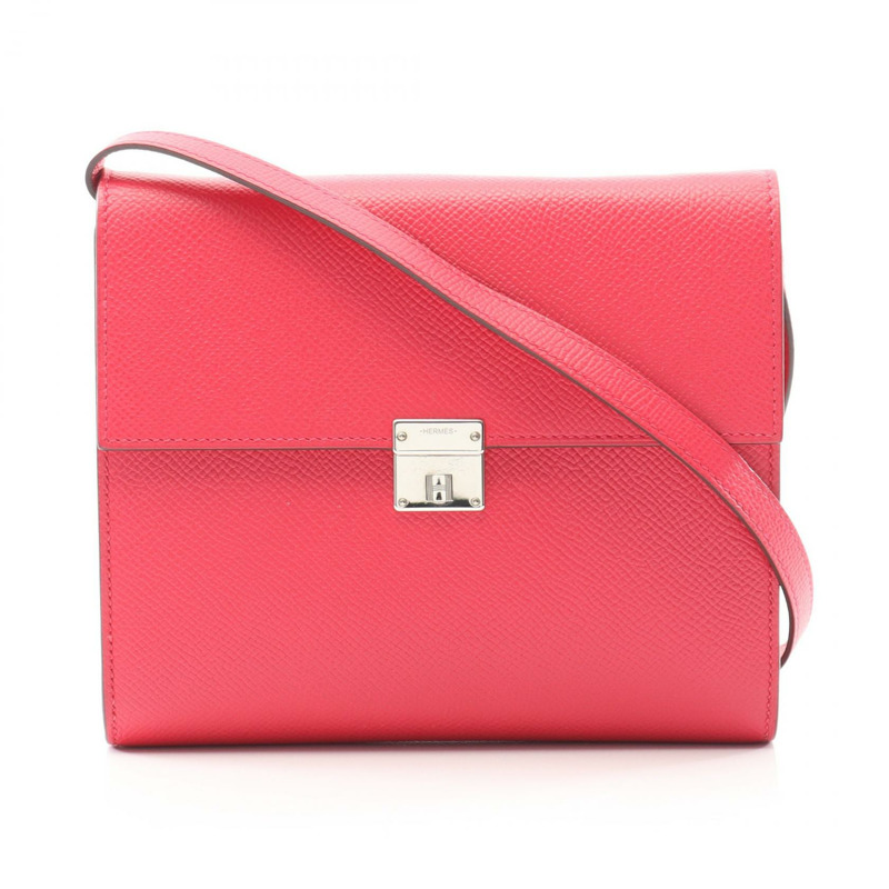 愛馬仕 Click 16 肩挎包 C Epsom Rose 極致款 二手 SHW 女士-0