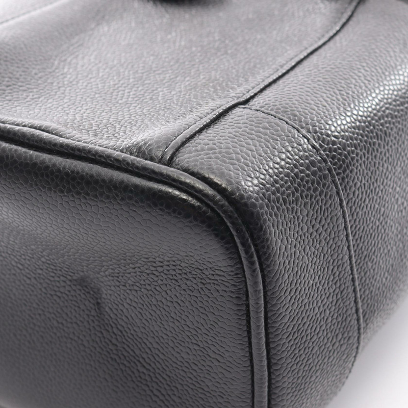 香奈兒 COCO 標誌筆型手提包,小牛皮,黑色,二手,金色五金,女士-5