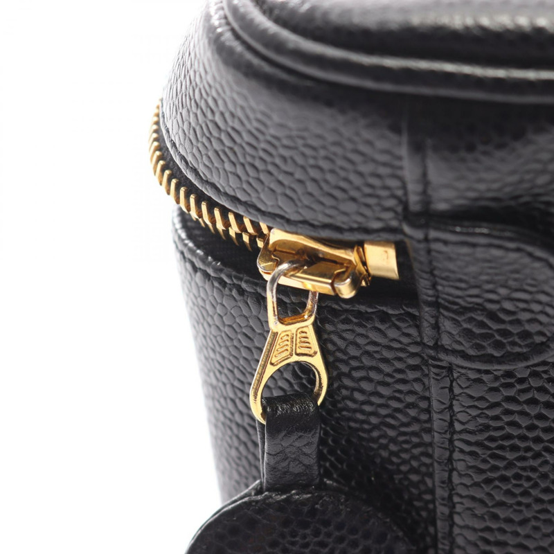 香奈兒 COCO 標誌筆型手提包,小牛皮,黑色,二手,金色五金,女士-6