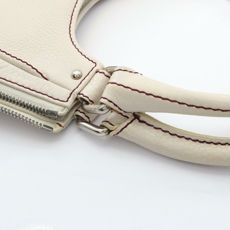 香奈兒 (CHANEL) 白色皮革流蘇單背包,二手,女士款-6