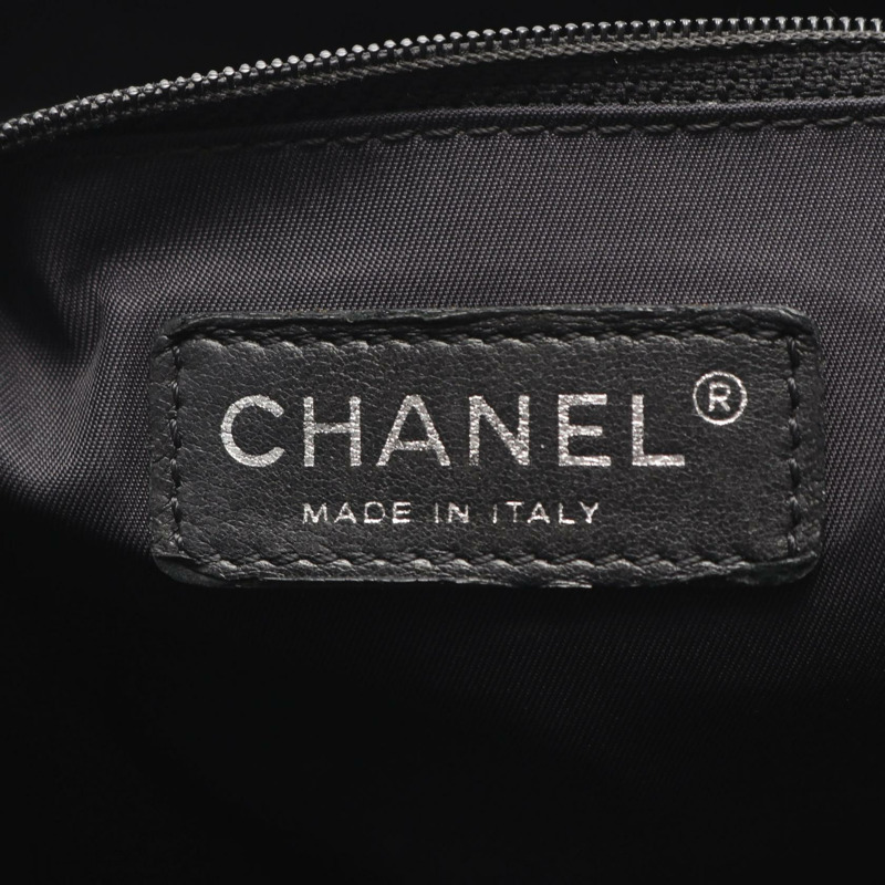 香奈兒 (CHANEL) Paris Biarritz MM 手提單肩包,PVC帆布皮革材質,黑色,二手女款-3