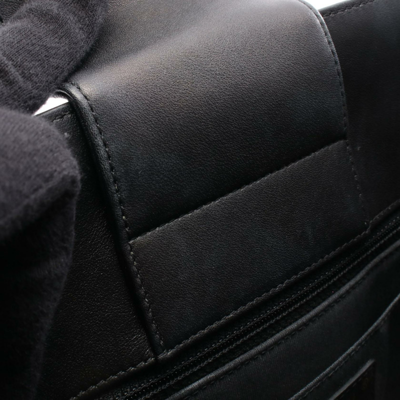 香奈兒 Boy Chanel 鏈條購物單肩手提包,羊皮材質,黑色,金色五金,二手-6