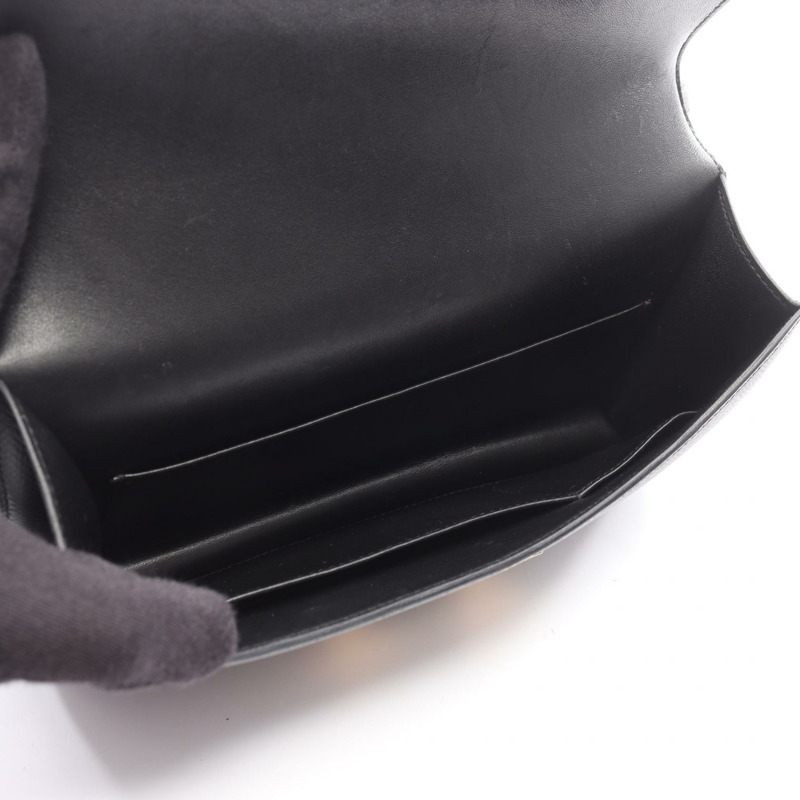 愛馬仕 Constance Elan 肩背包,Epsom 皮革,黑色,二手,金色五金,斜背包-2