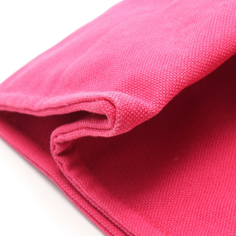 愛馬仕 Sac de Plage GM 手提包,帆布材質,粉紅色/棕色,二手,女士款,帶五金配件-5