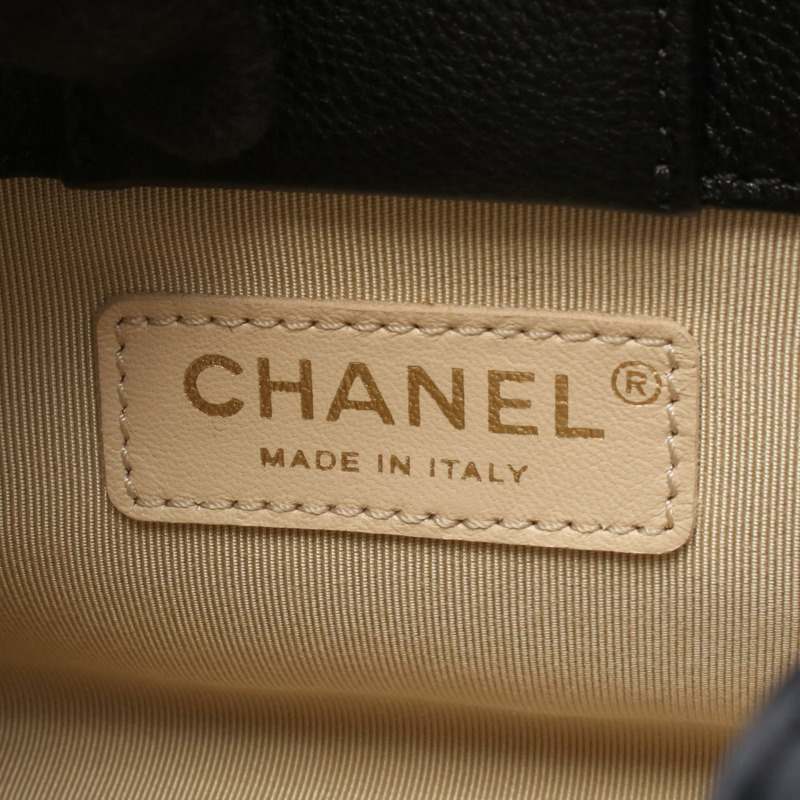 香奈兒 (CHANEL) Matelasse 斜挎肩包 A93731,黑色小牛皮,二手,金色五金-3