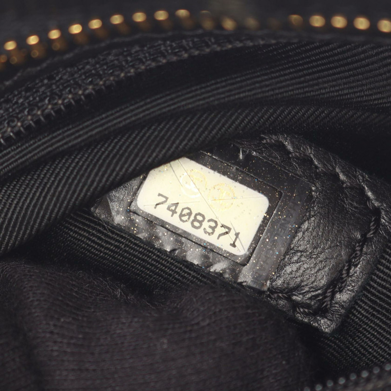 香奈兒 (CHANEL) Medallion 手提包,小牛皮材質,金色五金,黑色,二手,女士款-4