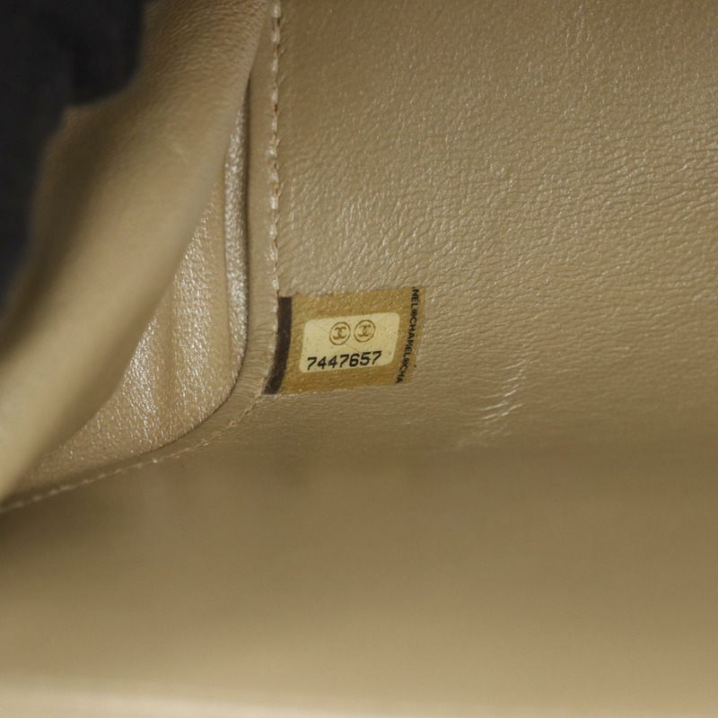 香奈兒 2.55 巧克力色鏈條單肩包,羊皮材質,金色五金,二手。-4