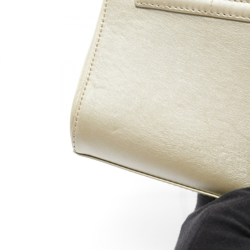 香奈兒 2.55 巧克力色鏈條單肩包,羊皮材質,金色五金,二手。-10