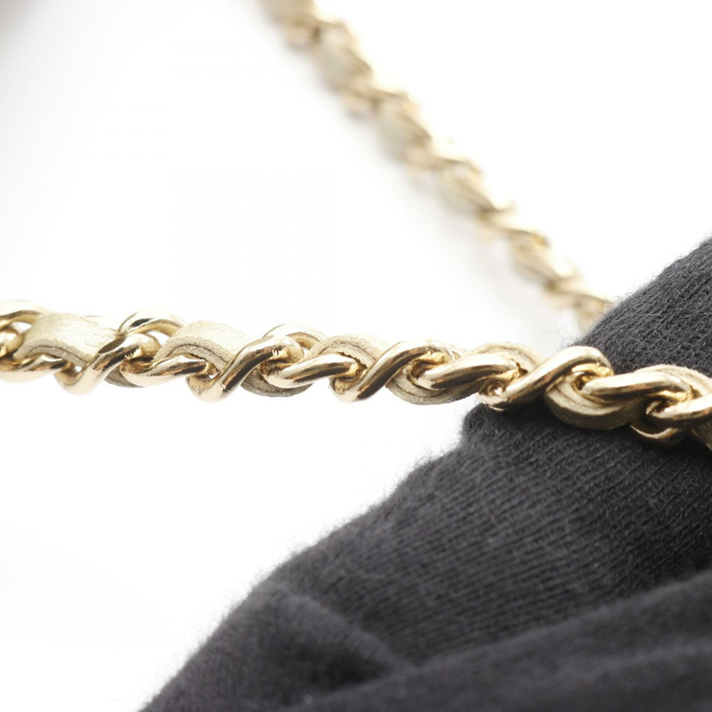 香奈兒 2.55 巧克力色鏈條單肩包,羊皮材質,金色五金,二手。-13