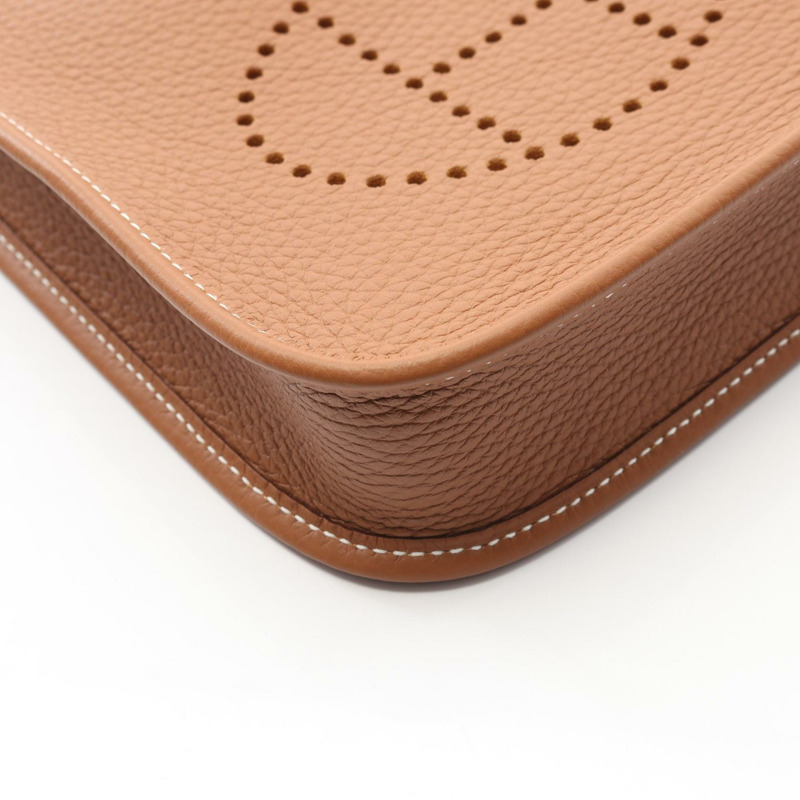 愛馬仕 Evelyne TPM Amazon 單肩斜背包 K 069426CK 皮革 金色 SHW-5