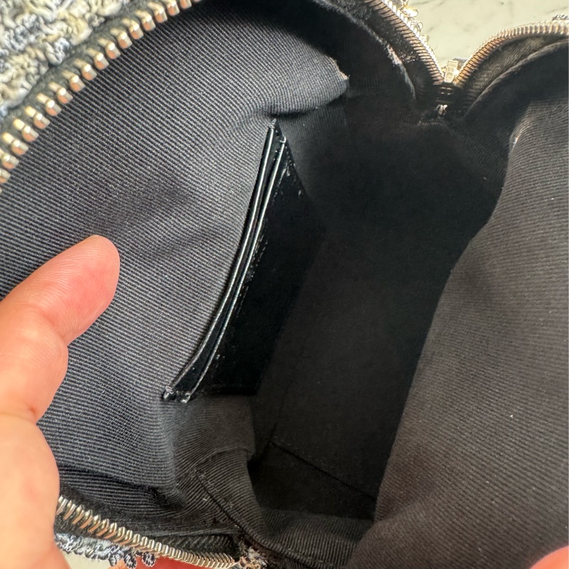 Chanel 毛呢銀鏈後背包-8