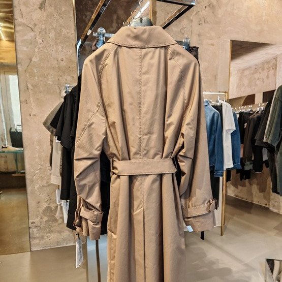🎉新品好折扣✨Max Mara The Cube Trench Midi 雙排扣防潑水中長風衣 駝色 DE34/36/38/40-4
