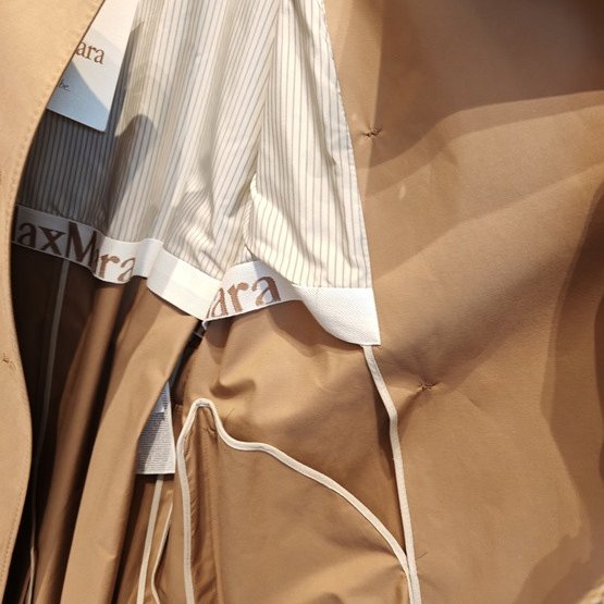 🎉新品好折扣✨Max Mara The Cube Trench Midi 雙排扣防潑水中長風衣 駝色 DE34/36/38/40-10