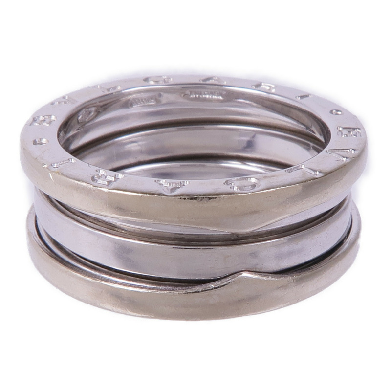 BVLGARI 18K白金B.zero1 3 Band Ring戒指Bvlgari#53/US#6.25-6