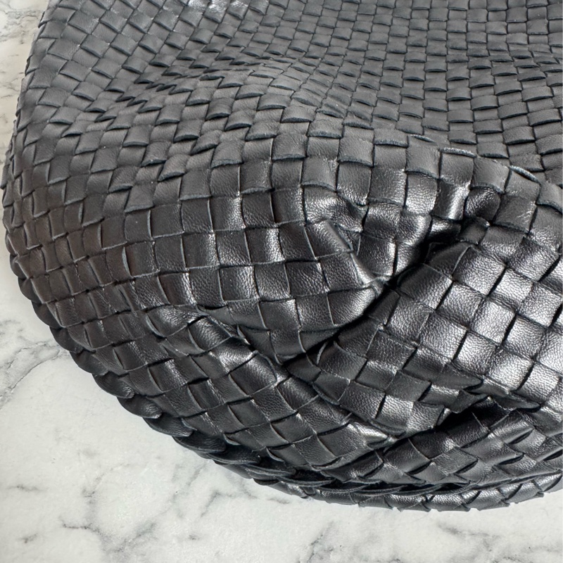 Bv 黑色編織大肩背包-3