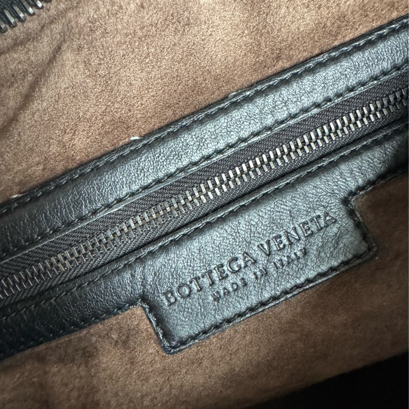 Bv 黑色編織大肩背包-5