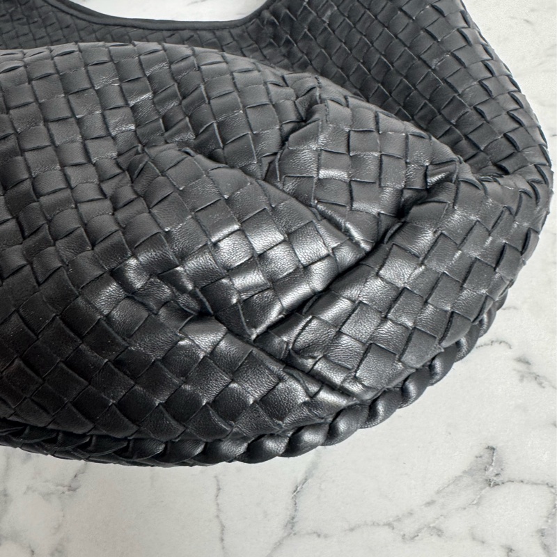 Bv 黑色編織大肩背包-16