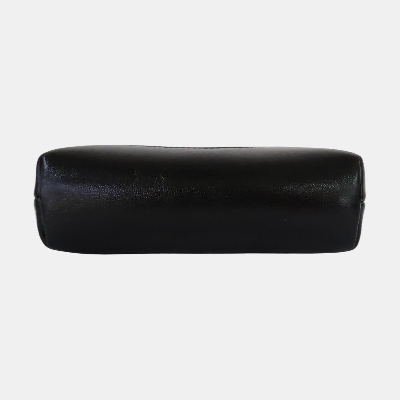 CHANEL CHANEL 31超迷你 黑色羊皮菱格紋絎縫天貓精靈斜挎包手提包單肩包 金色五金-5