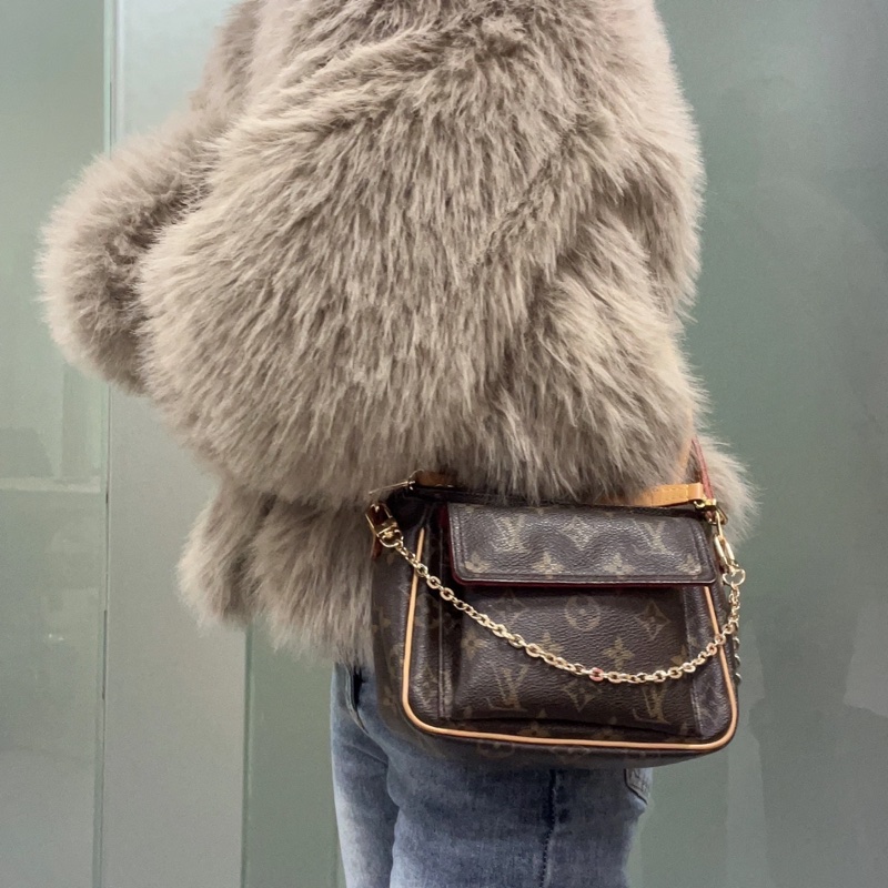 🌷Louis Vuitton 豆腐包|經典花紋✦fufu style 精品✦ 氣質款|LV豆腐包.LV協背包-7